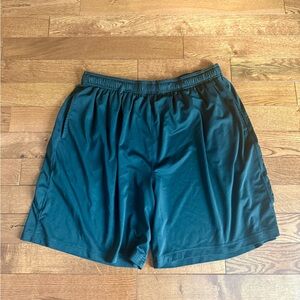 Men's Athletic Shorts in Deep Teal - Breathable Performance